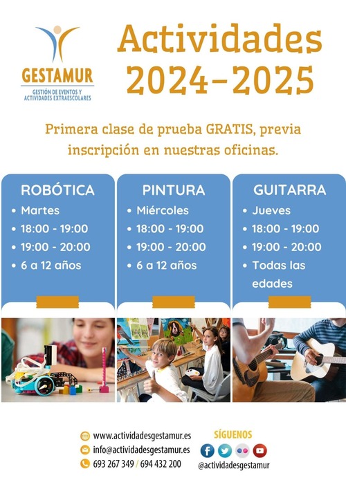 Cartel de Actividades bajo 24/25